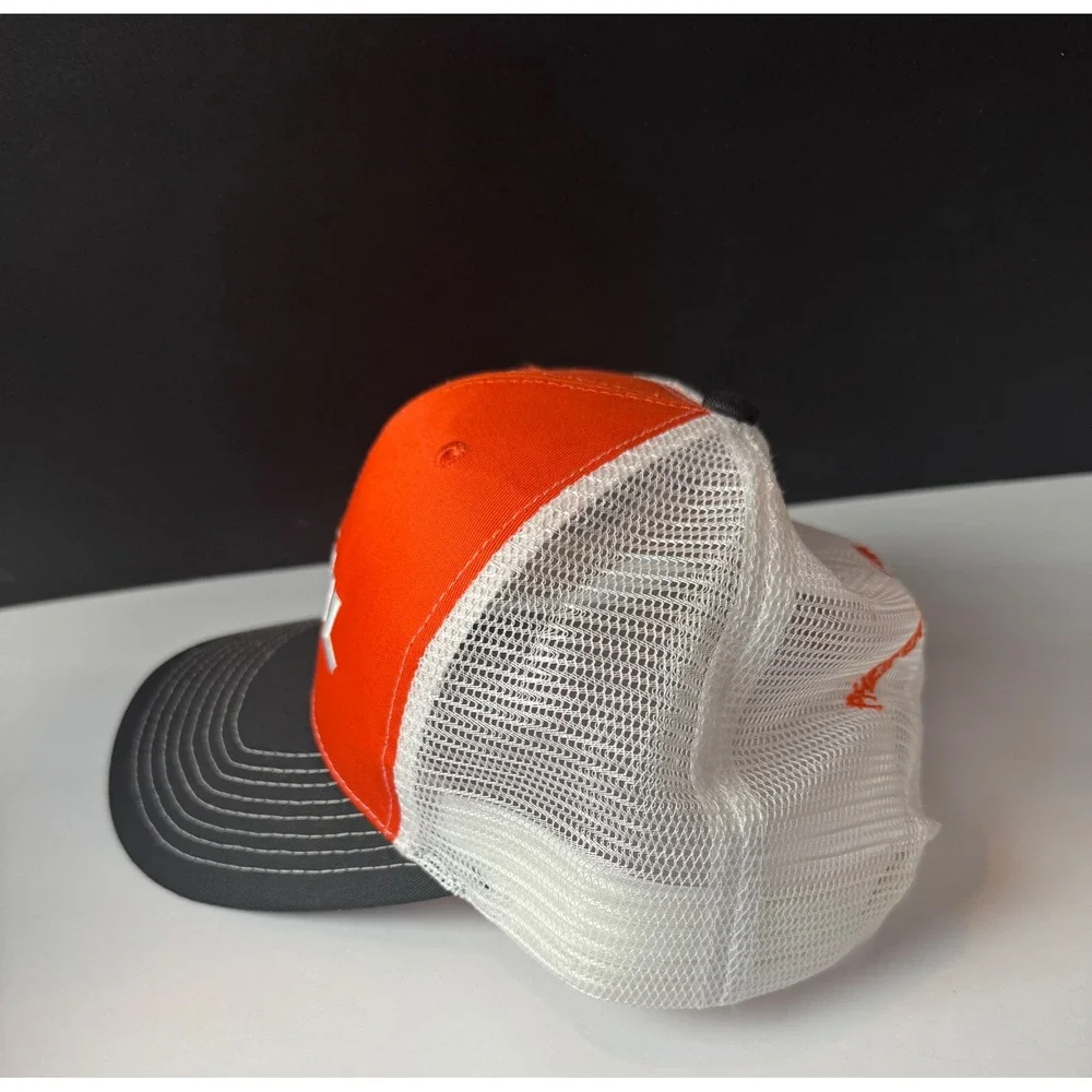 STIHL Hat Lot of 2 Black Orange Mesh Trucker Snapback Adjustable Baseball Caps